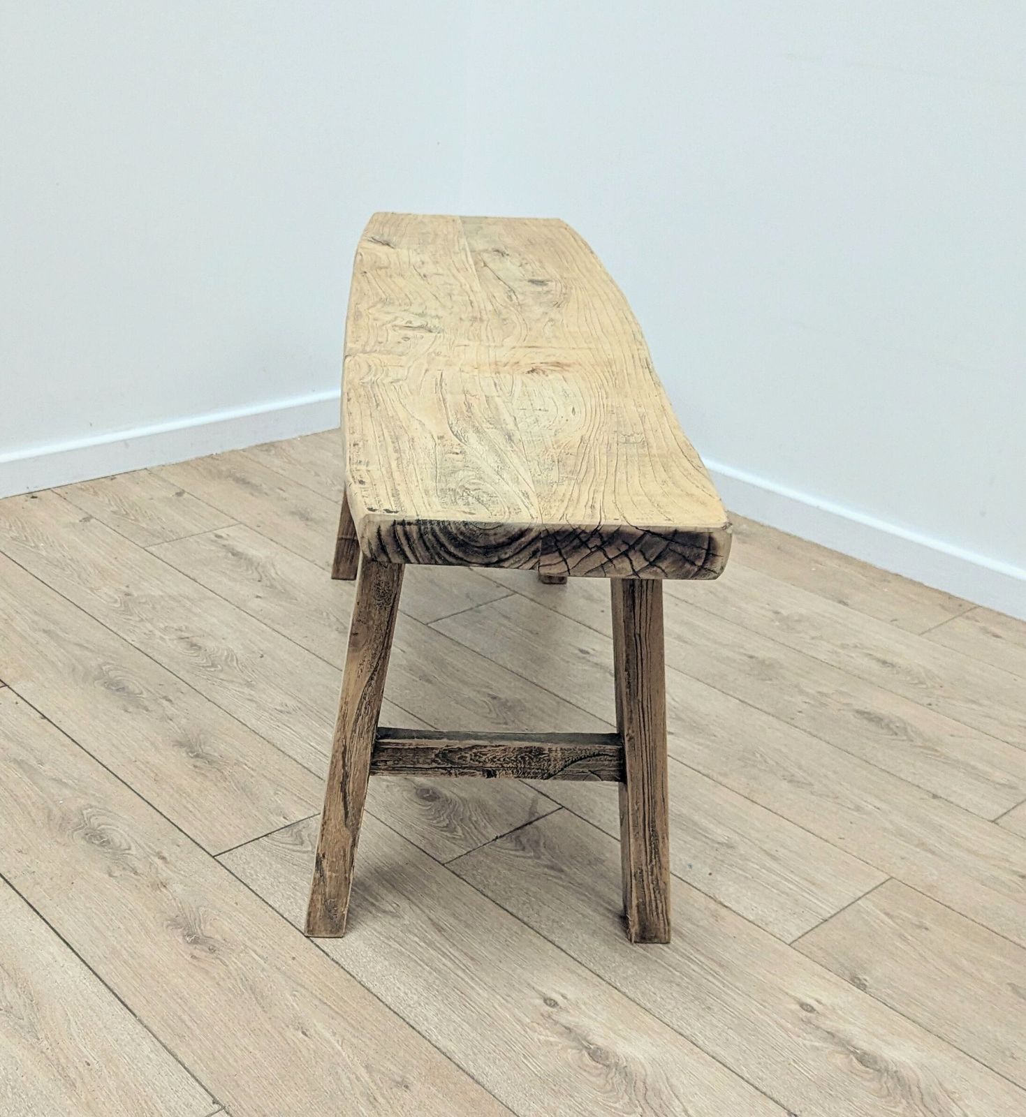 Vintage Chunky Rustic Reclaimed Elm Coffee Table  Delivery Available 0282. photo vinterior
