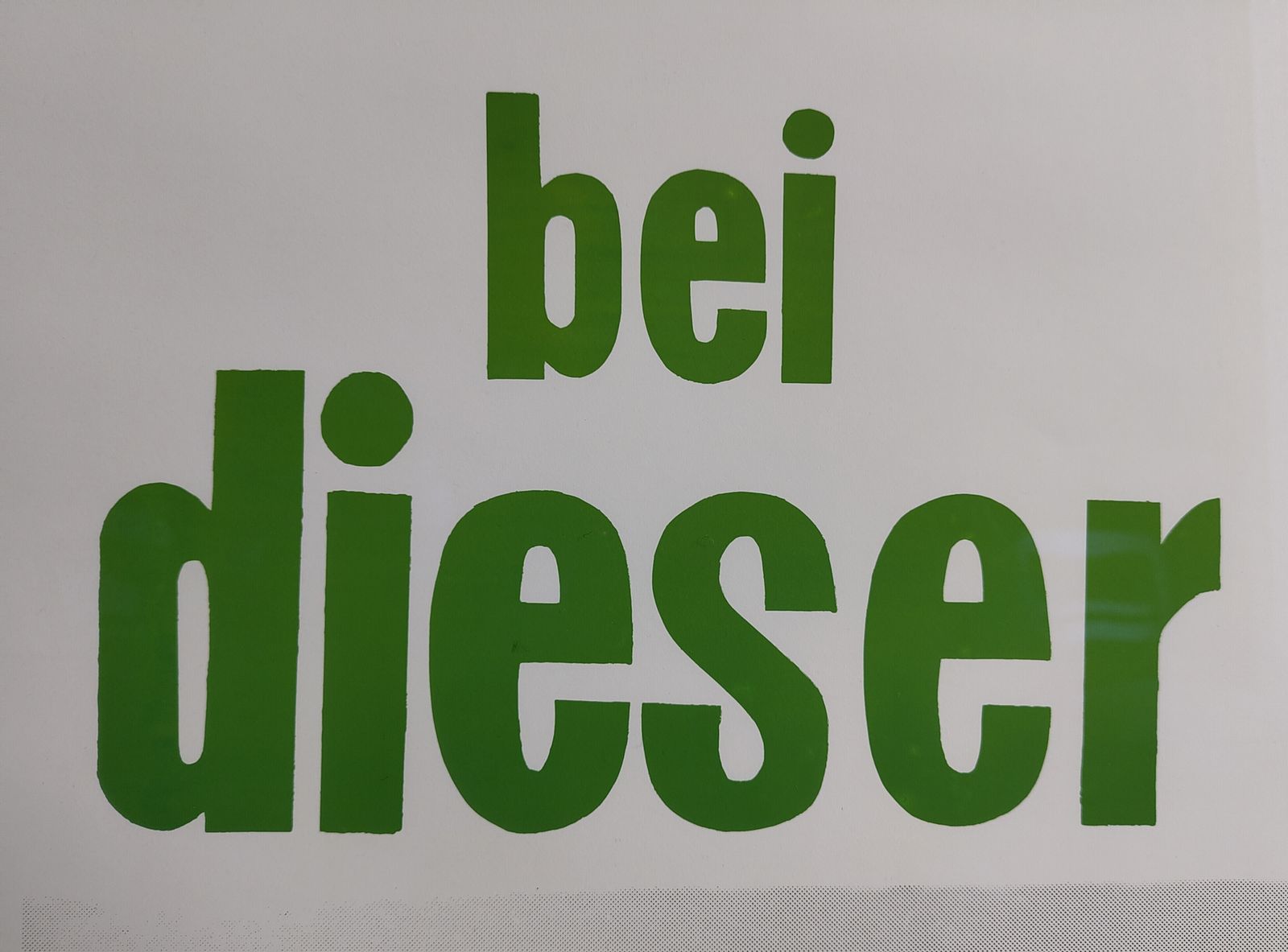 1980 Joseph Beuys Green Party Poster – Image From “Der Unbesiegbare” Installation – Provenance, Professionally Framed photo Art