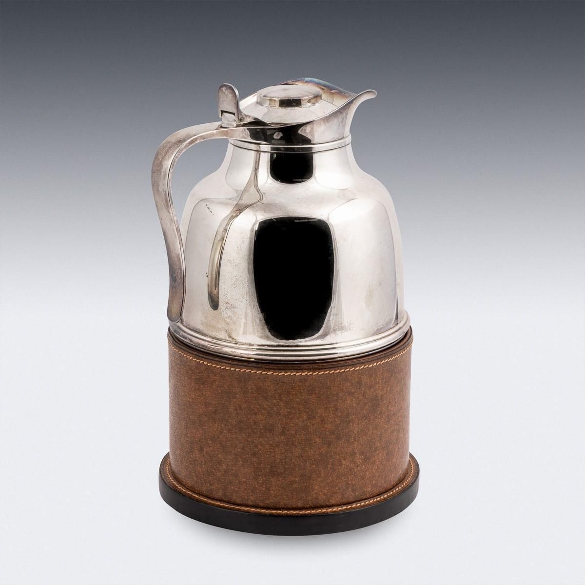 Vintage 20th Century Italian Silver Plated Hot Water Flask By Gucci C.1980 photo Home Decor