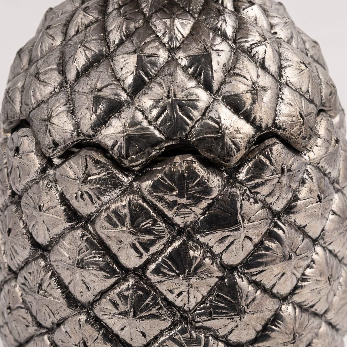 photo furniture Vintage 20thc Silver Plated Pineapple Ice Bucket By Mauro Manetti, Italy C.1970