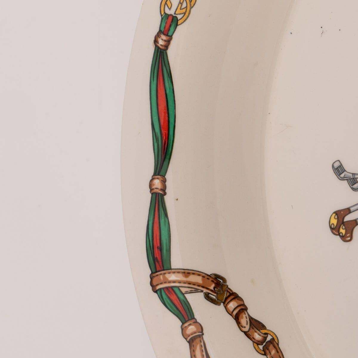 Vintage 20th Century Italian Ceramic Ashtray By Gucci C.1980 photo vintage