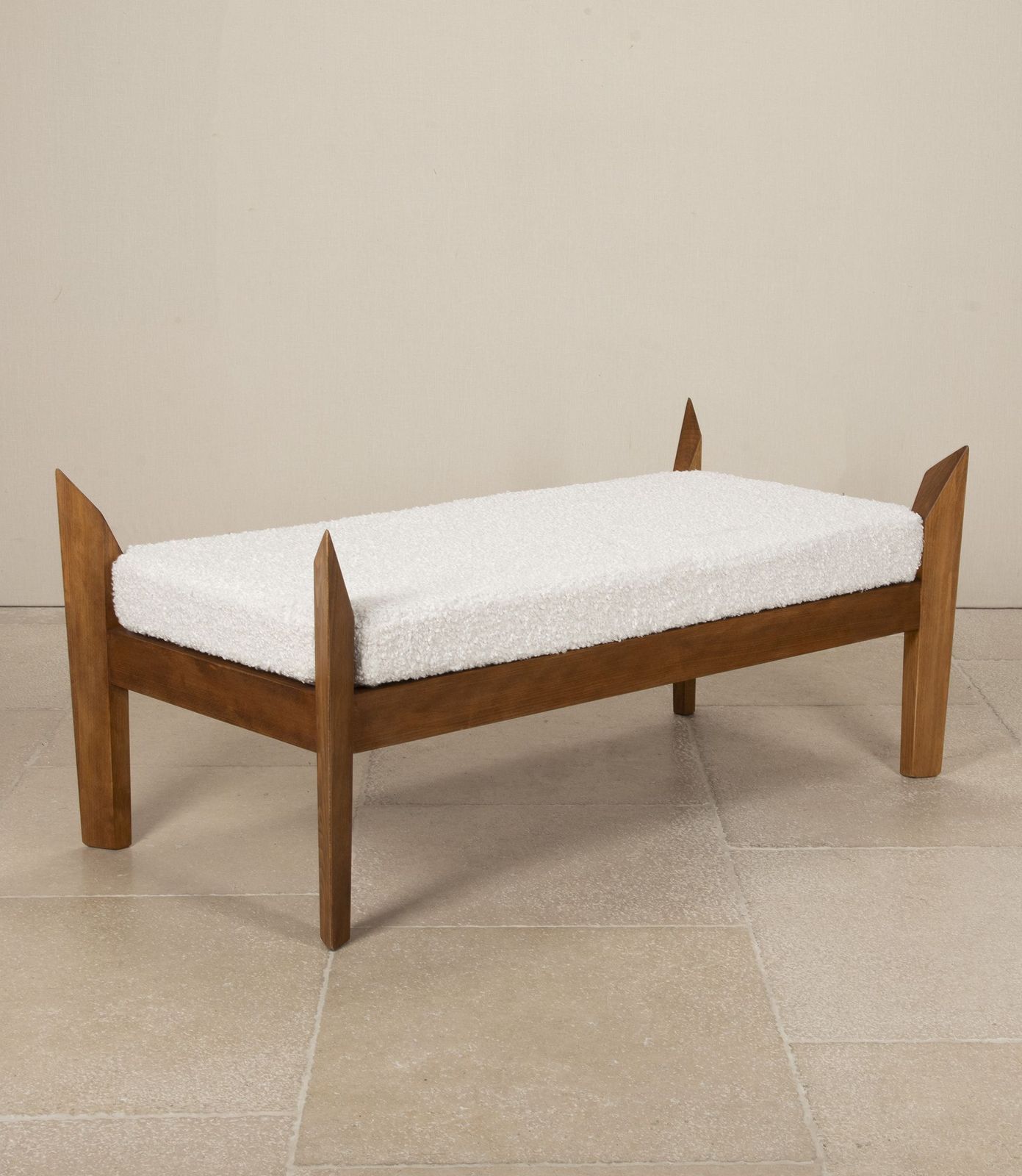 Contemporary Italian Mid Century Style Bench photo furniture