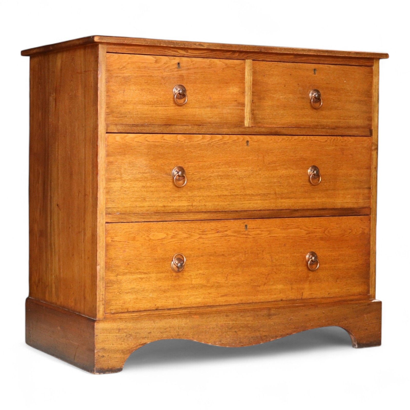 photo for sale Antique 19th Century Oak Chest Of Drawers Two Over Two Drawer