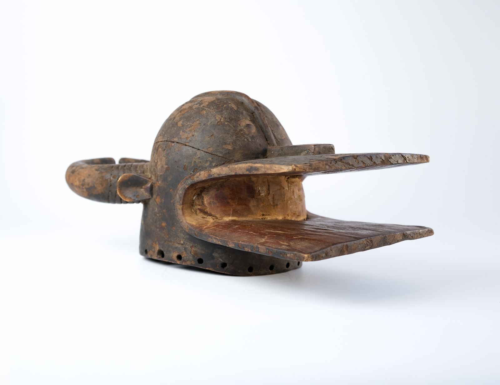 1680.0 Chamba "Lang Gbadna" Bush Cow Helmet Mask, Africa, Mid 20th Century photo