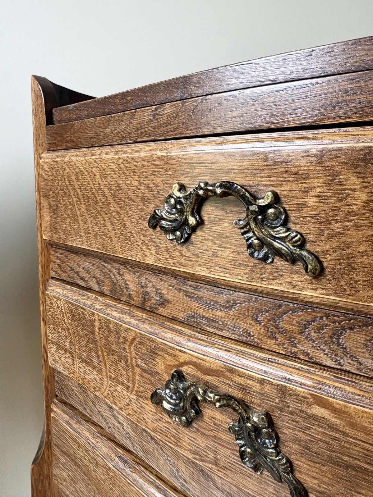 photo buy Pair Of Elegant French Oak Bedside Tables