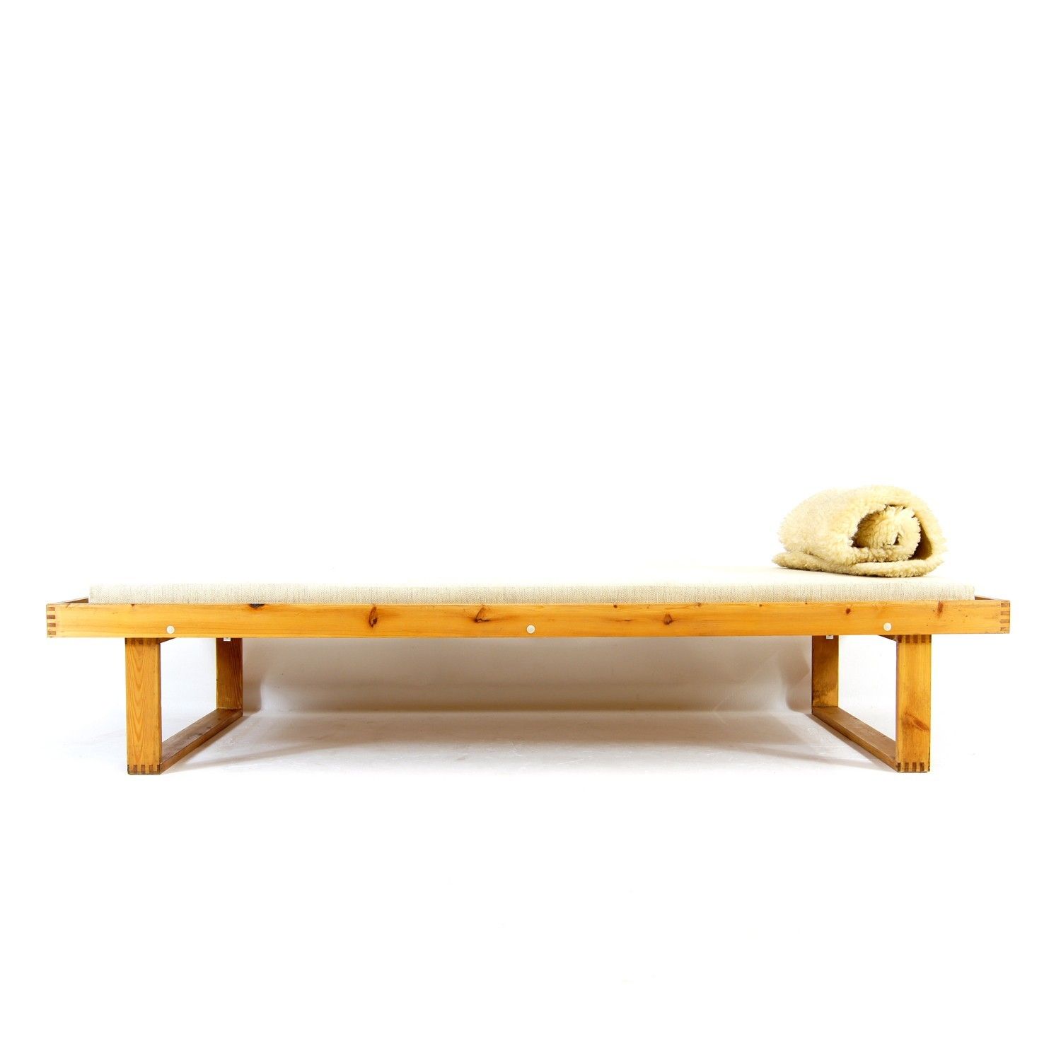 1 Of 2 Custom Retro Vintage Danish Pine Single Day Bed Sofa Mid Century Teak 70s