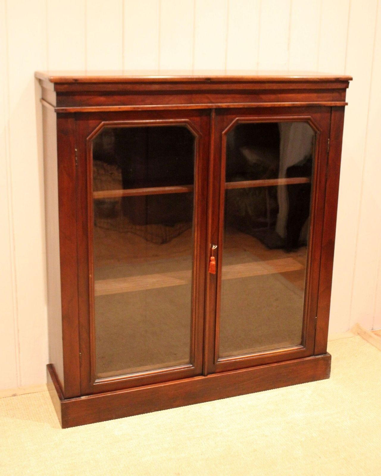 Late 19th Century Mahogany Glazed Mahogany Bookcase photo furniture