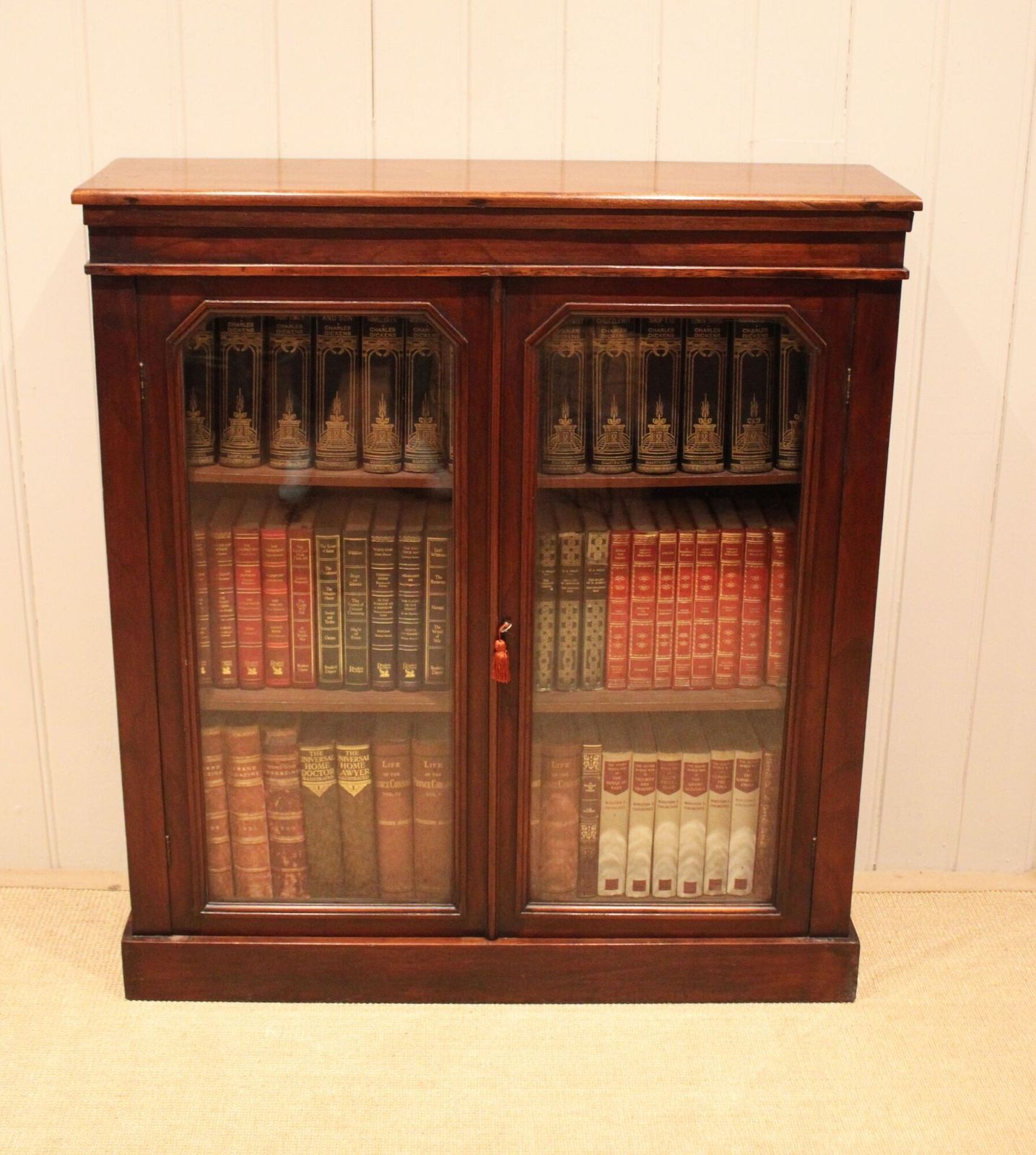 Late 19th Century Mahogany Glazed Mahogany Bookcase photo buy