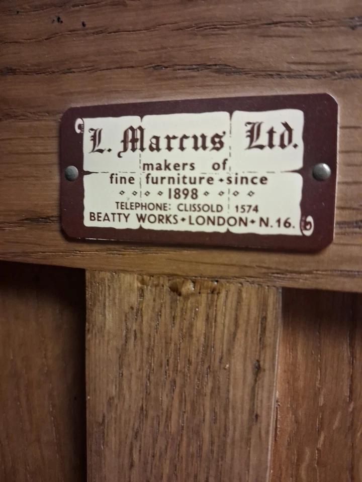 Mid Century Gentlemans Wardrobe Butilux Made By L Marcus Ltd photo vintage