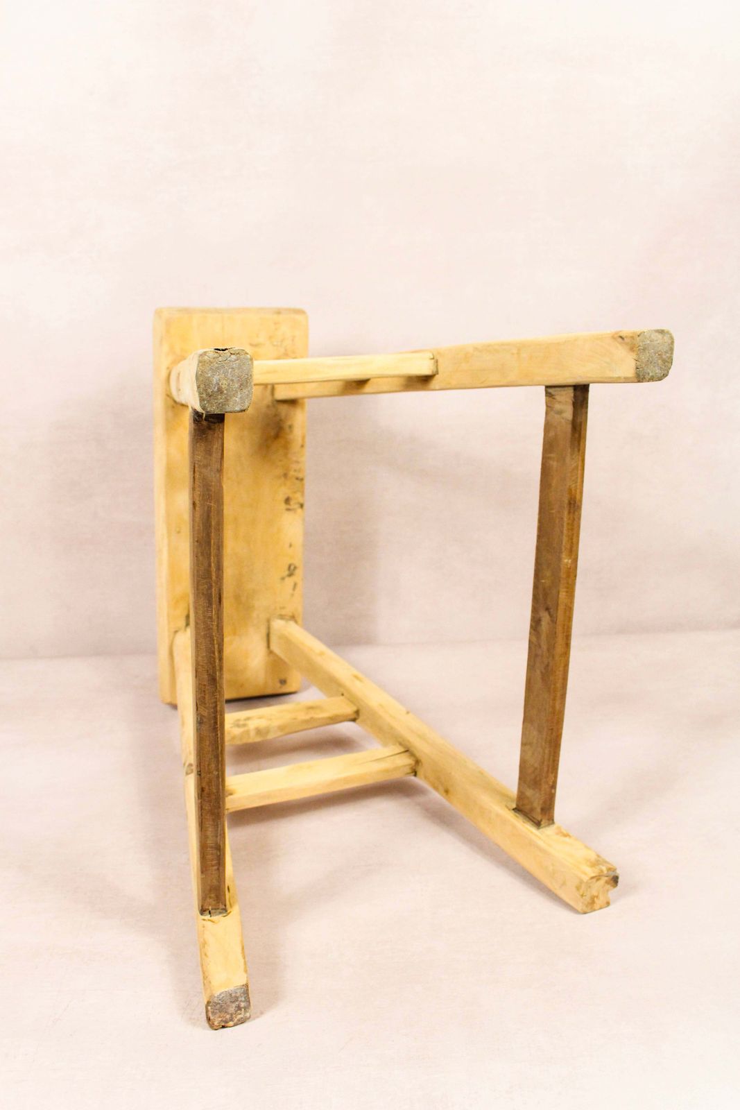 Vintage Rustic Stool   Elm Wood   194 photo Furniture