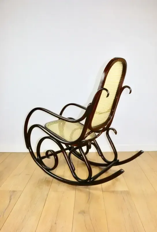 Rocking Chair, Original Brown, 1970s   Very Good Condition photo for sale