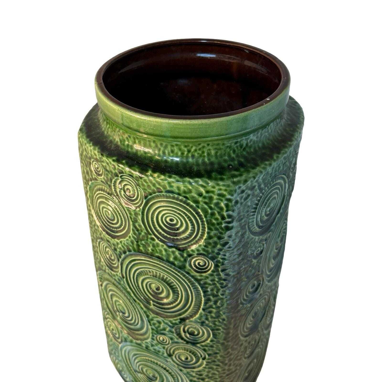 Scheurich   West Germany   Floor Vase (Xl)  Pottery   Model 416   'Jura' (48cm) photo for sale