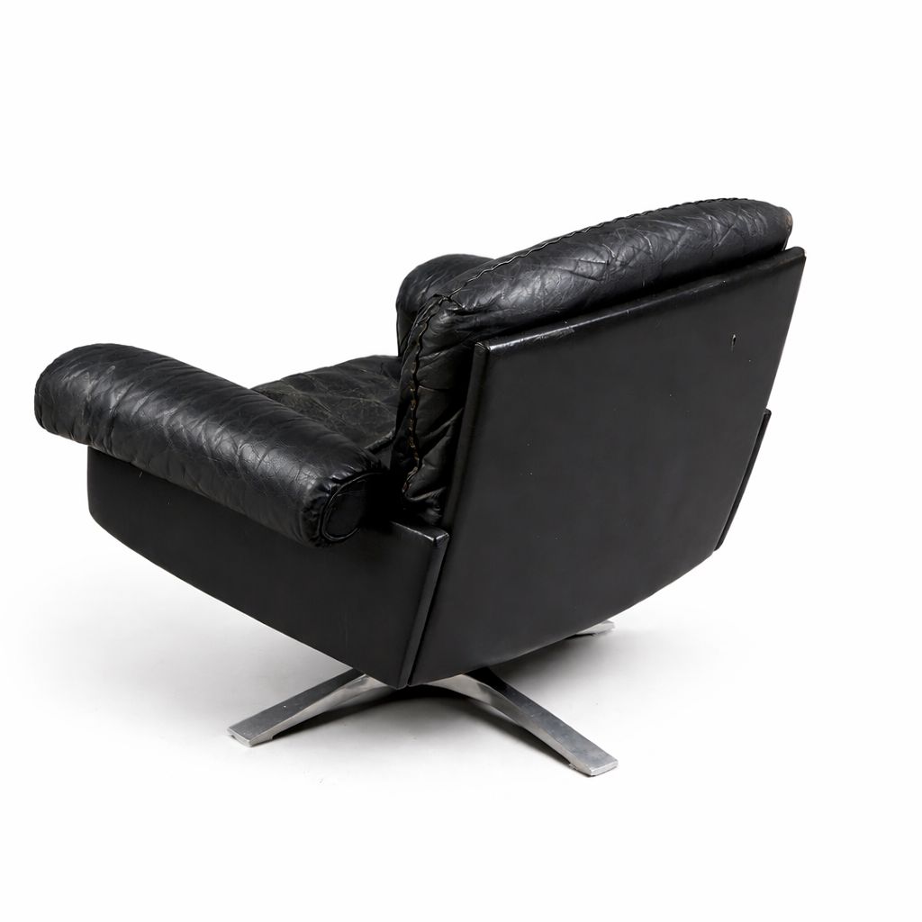 De Sede — Swivel Lounge Chair Model Ds31, Switzerland, 1970s photo furniture