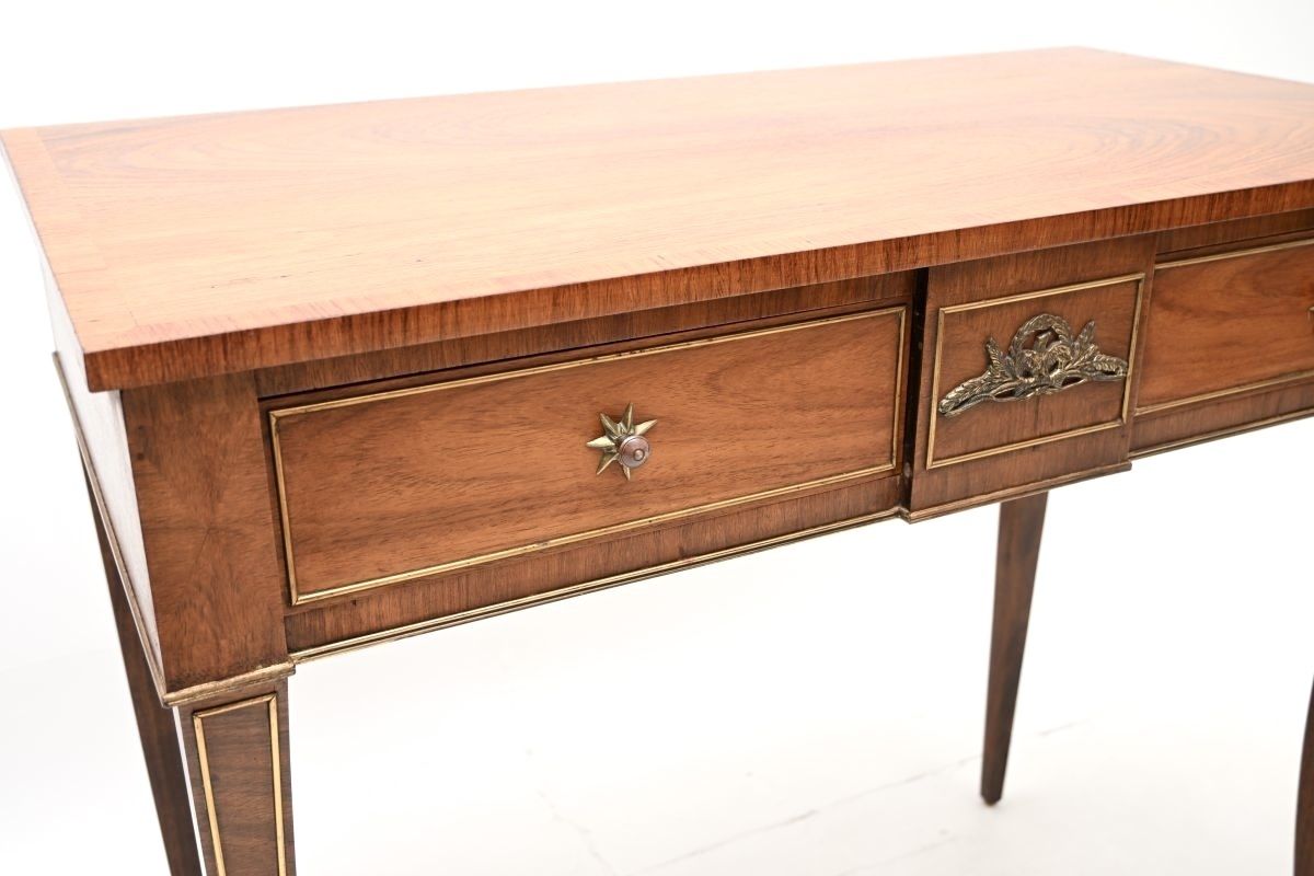 Antique French Empire Walnut Console Table photo 1268.0