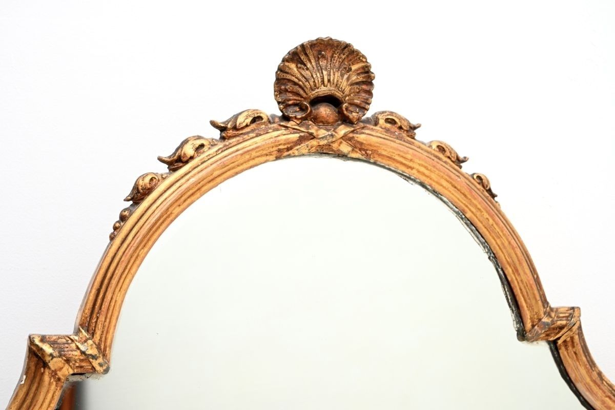 Antique French Gilt Wood Mirror photo for sale