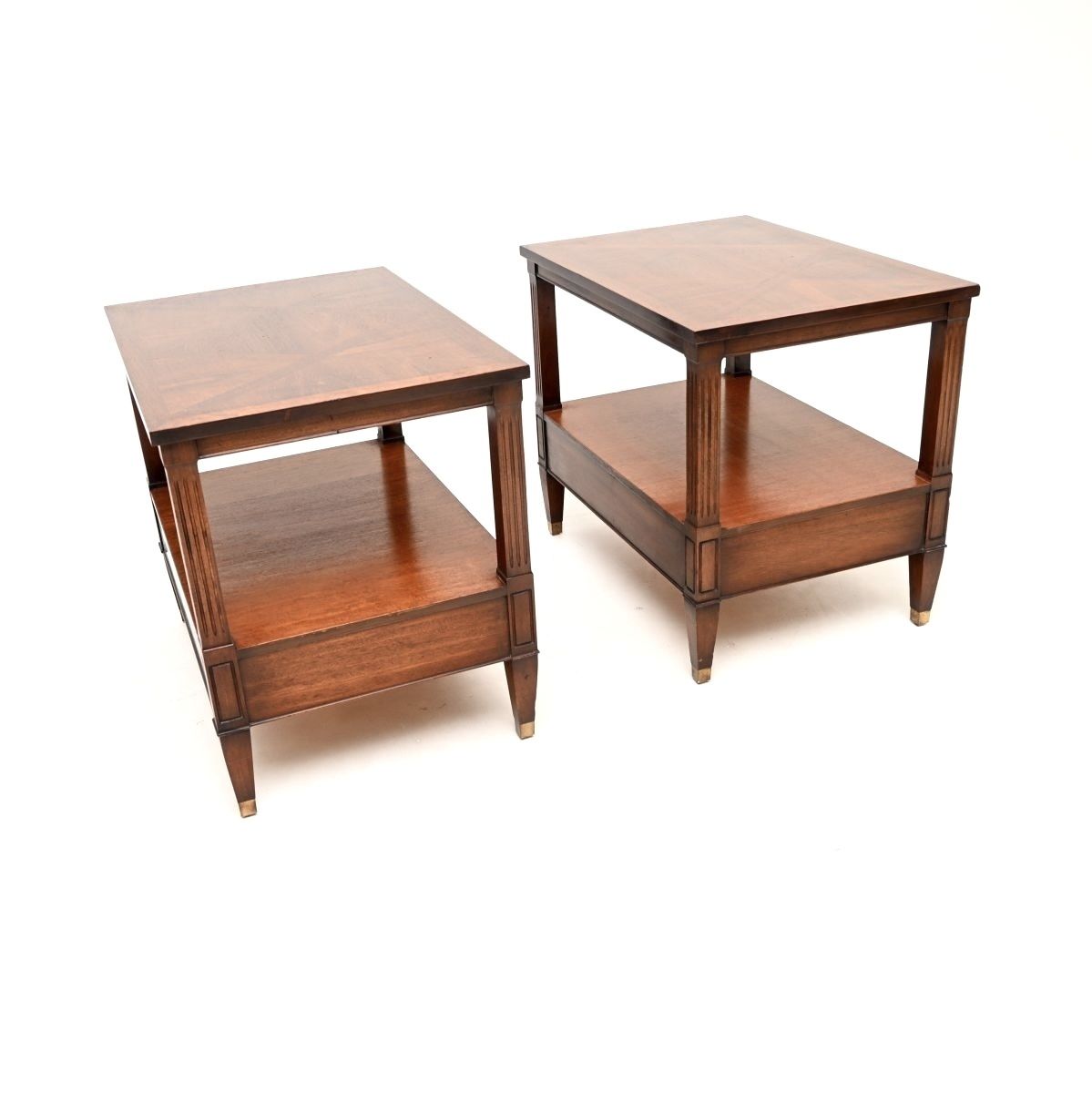 photo furniture Pair Of Antique Georgian Style Mahogany Side Tables