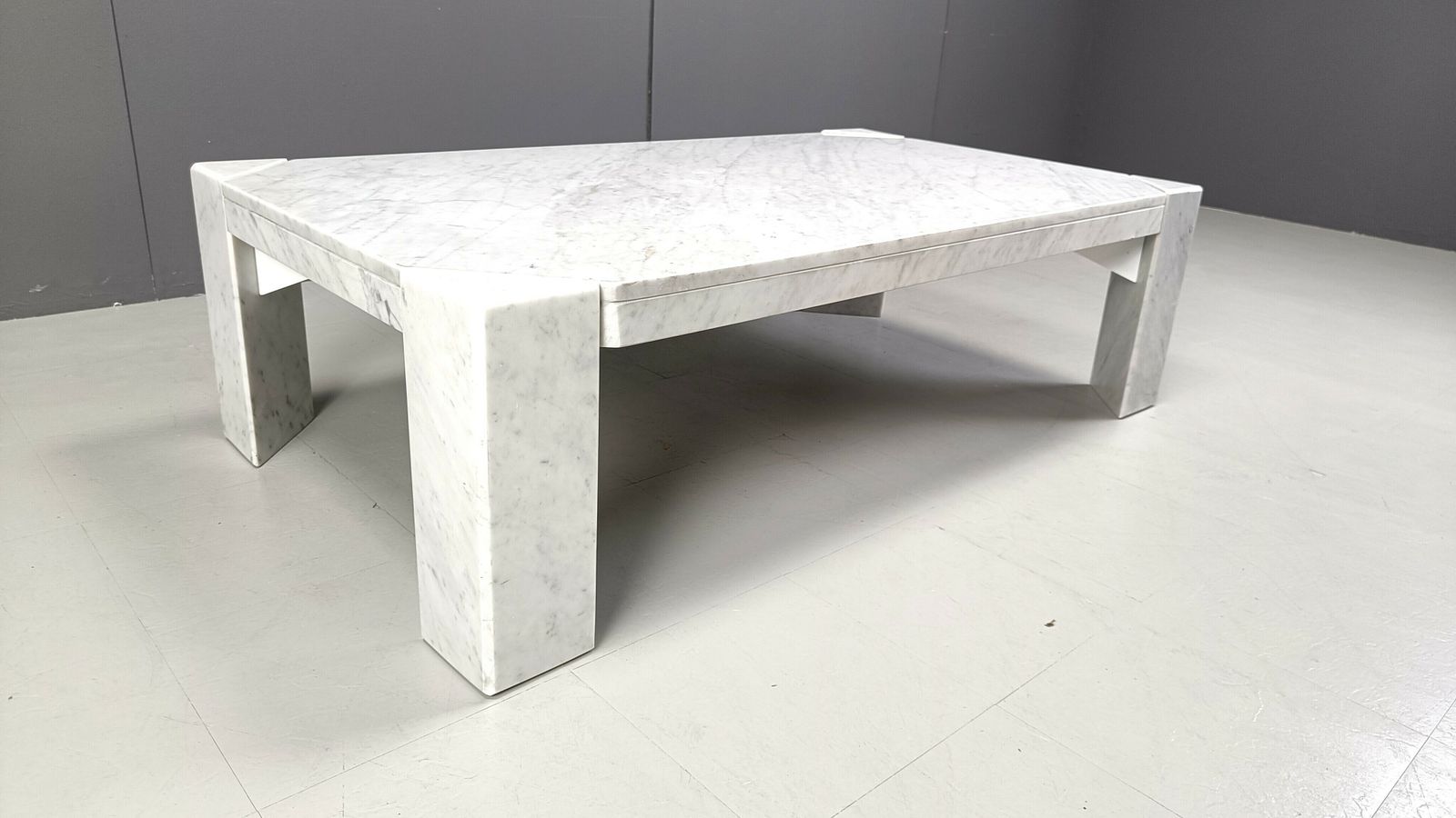 Vintage Italian Marble Coffee Table, 1970s photo vintage