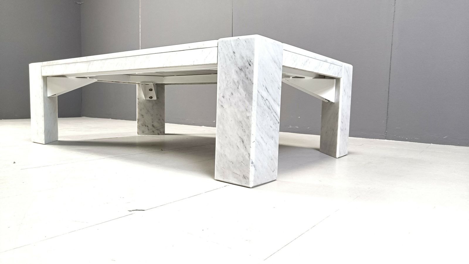 photo for sale Vintage Italian Marble Coffee Table, 1970s