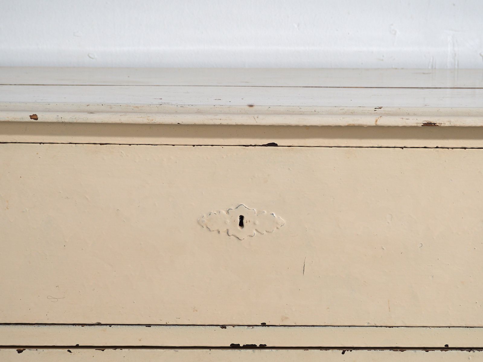 Antique Painted Pine Chest Of Drawers – Rustic European Distressed Dresser – Circa 1900 photo 1414.0