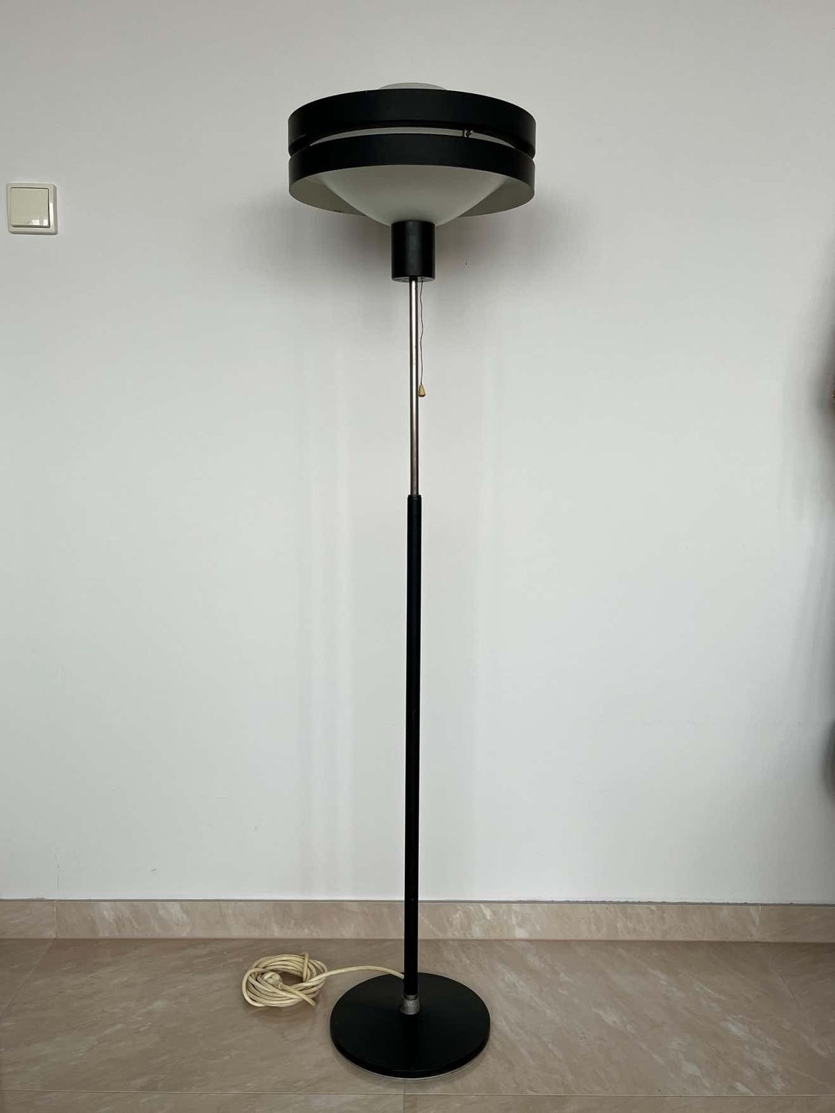 Mid Century Ce Age Floor Lamp Saturn, Jaroslav Bejvl, Kamenicky Senov, 1970s photo vinterior