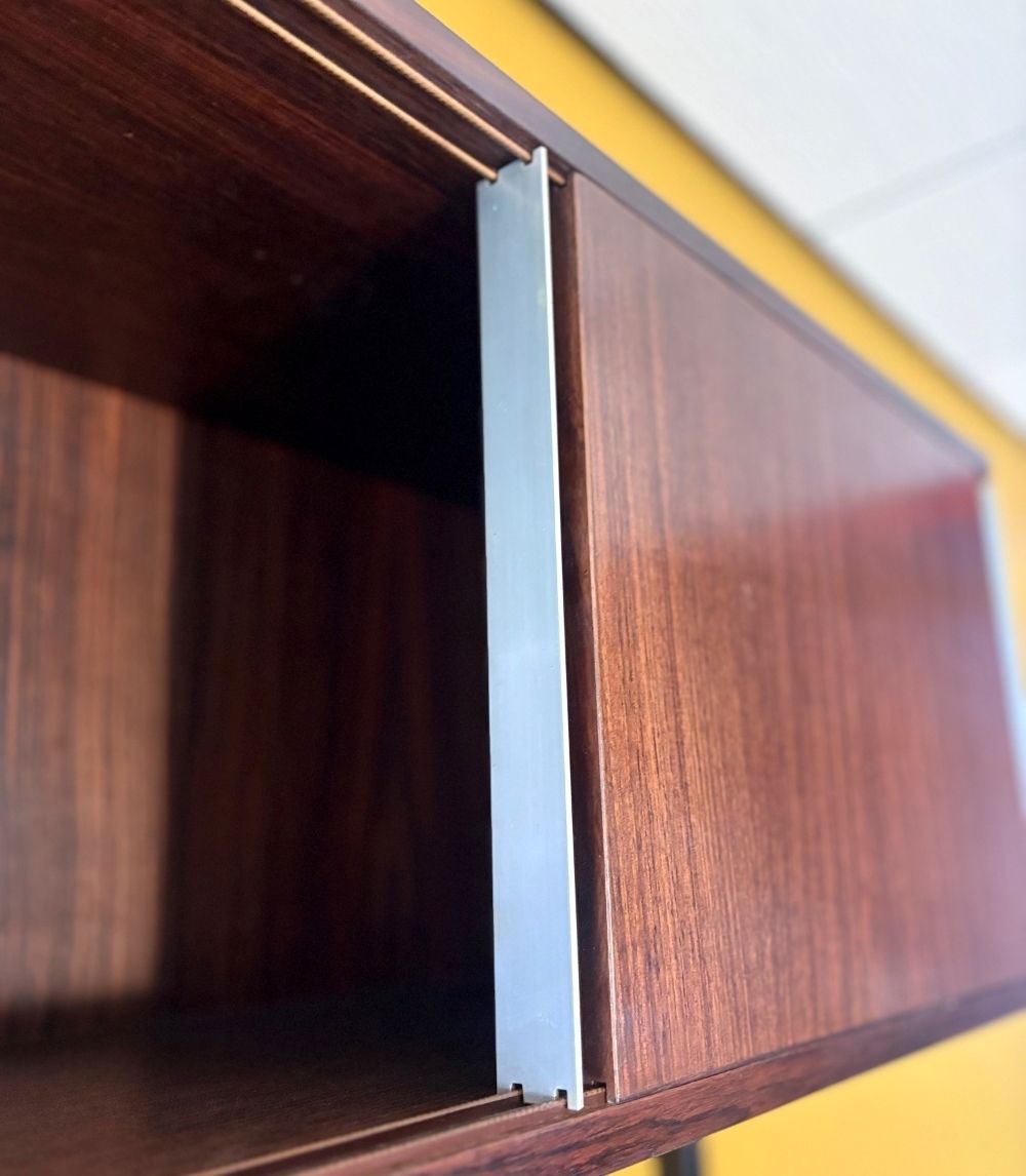 Urio Bookcase With Modular Elements In Teak, Designed By Ico & Luisa Parisi For Mim Roma, 1960s photo vintage