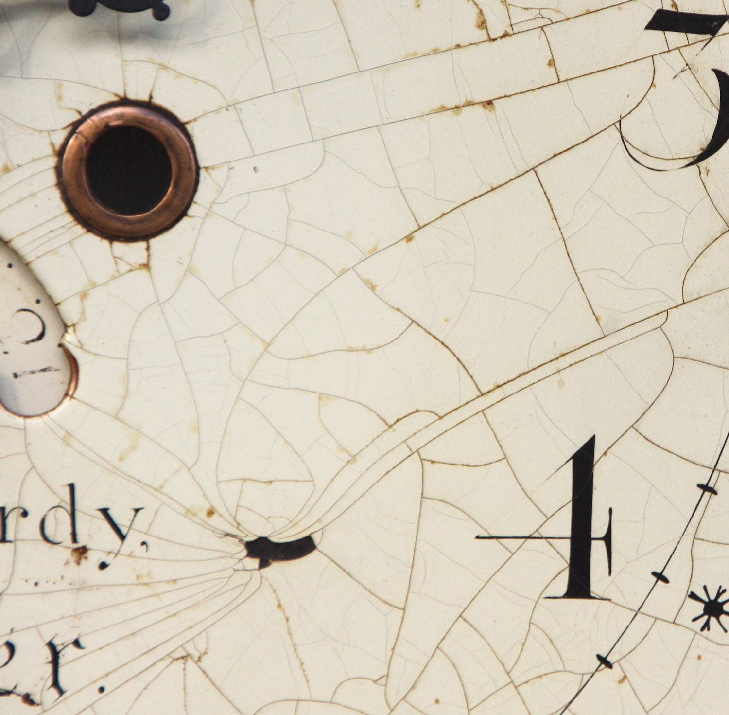 photo furniture Original 18th Century Iron Grandfather/Longcase Clock Dial. Fully Guaranteed. London Timepiece