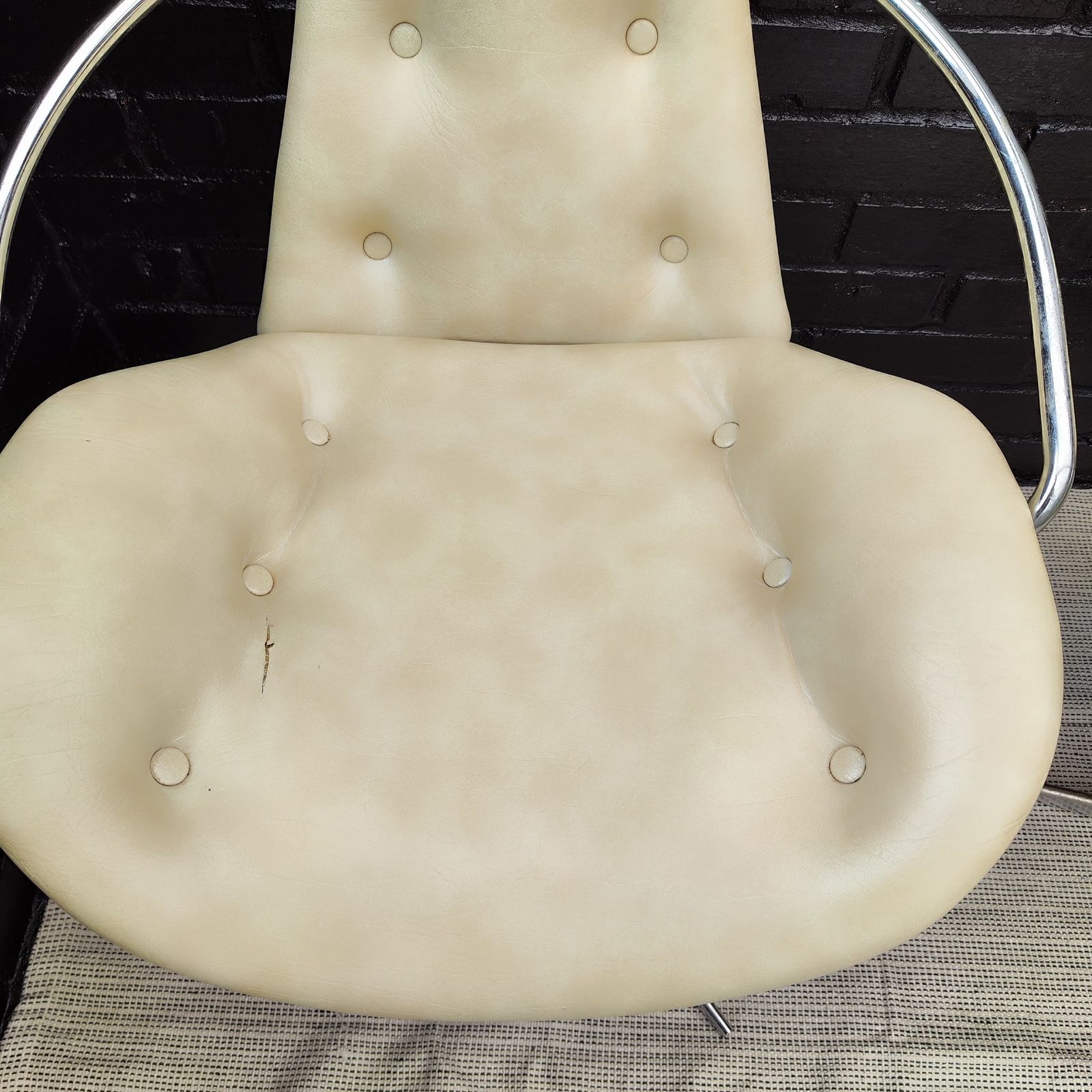 Pair Of Mid Century Atomic Style Swivel Chairs photo vintage