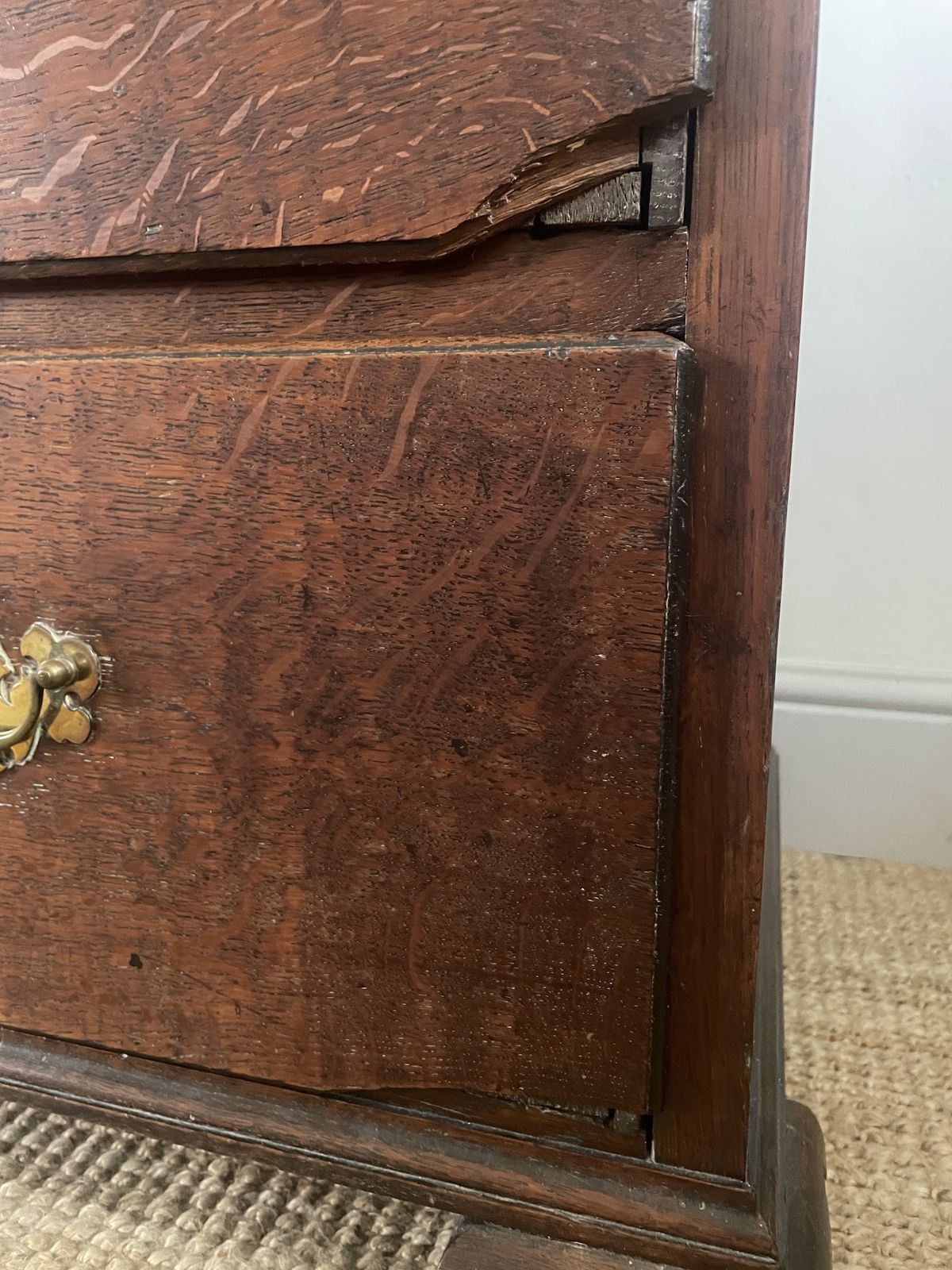 An Antique Oak Chest Of Drawers photo furniture