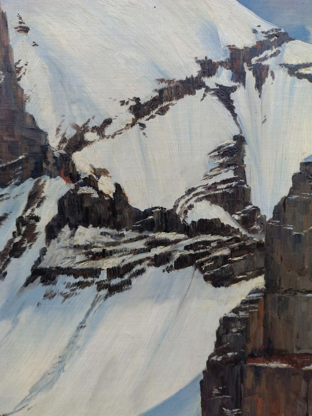 Mont Blanc – Fritz Ruppert Oil On Canvas photo 2000.0