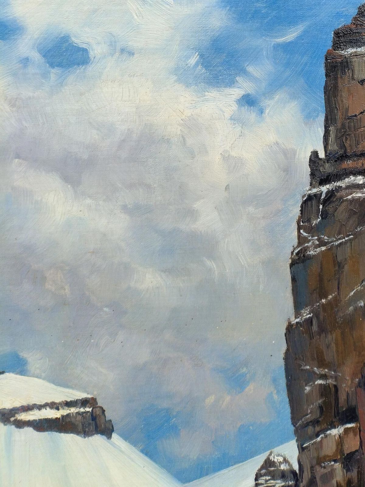 photo furniture Mont Blanc – Fritz Ruppert Oil On Canvas