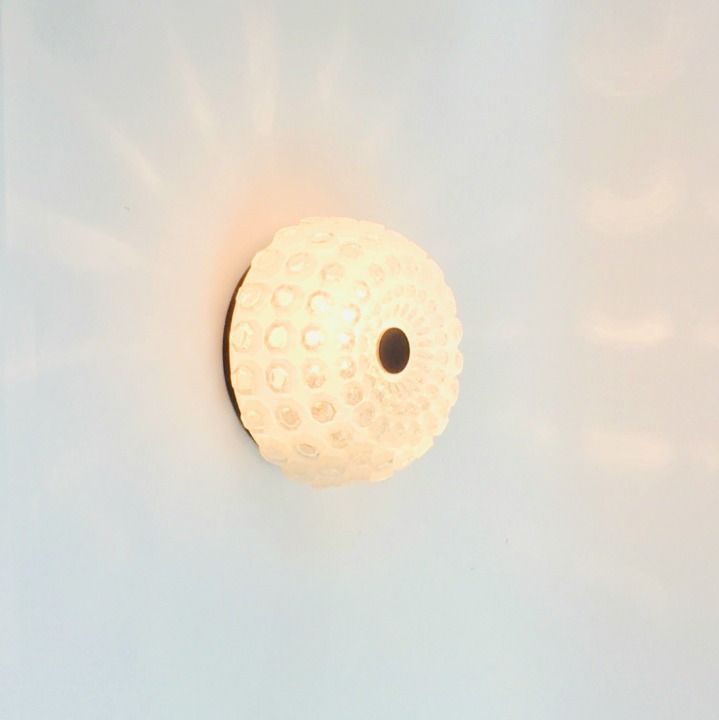 Pair Of Mid Century Diamond Glass Wall Lights From Limburg, Germany, 1960s/1970s photo buy