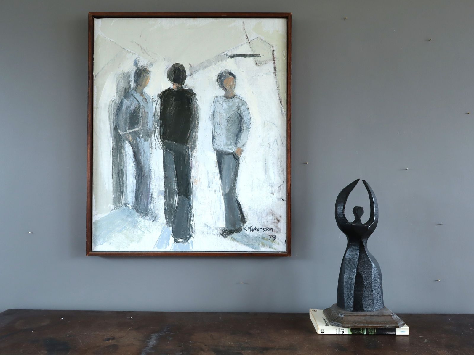 Between Presences In Oil Onto Canvas photo for sale