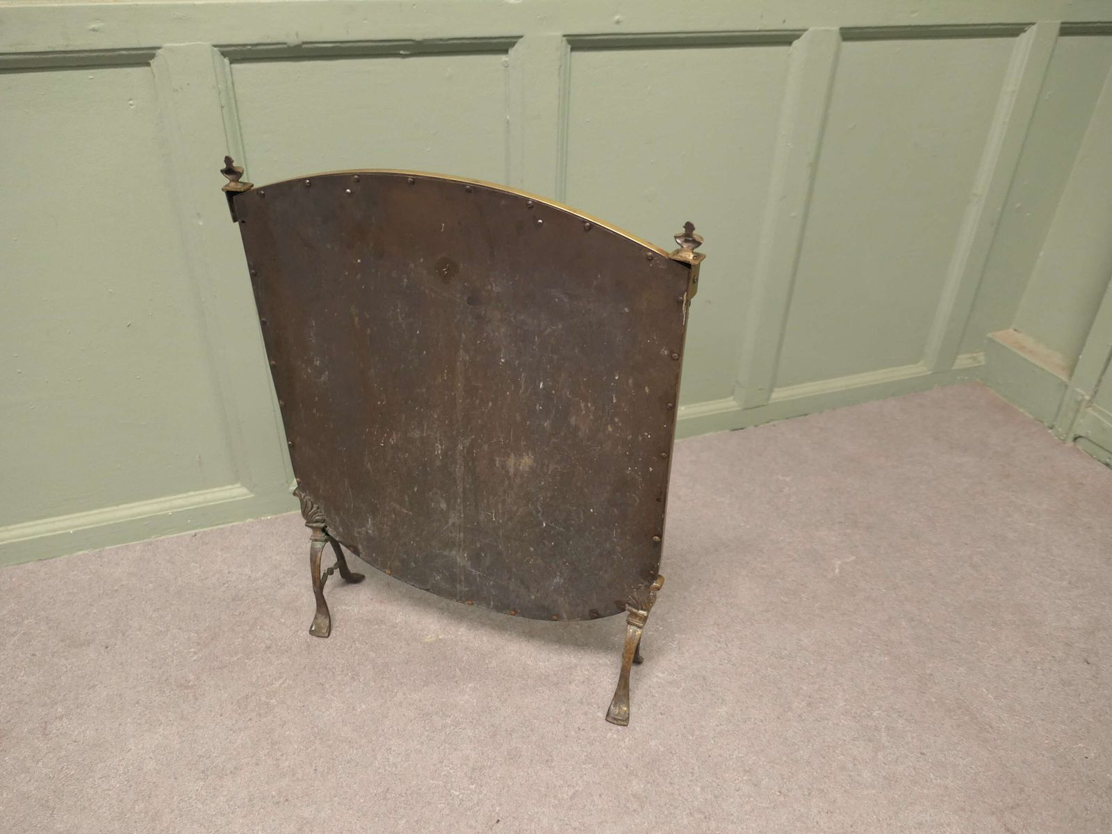 Art Deco Style Brass And Black Fire Screen This Is A Charming Screen photo Home Fixtures