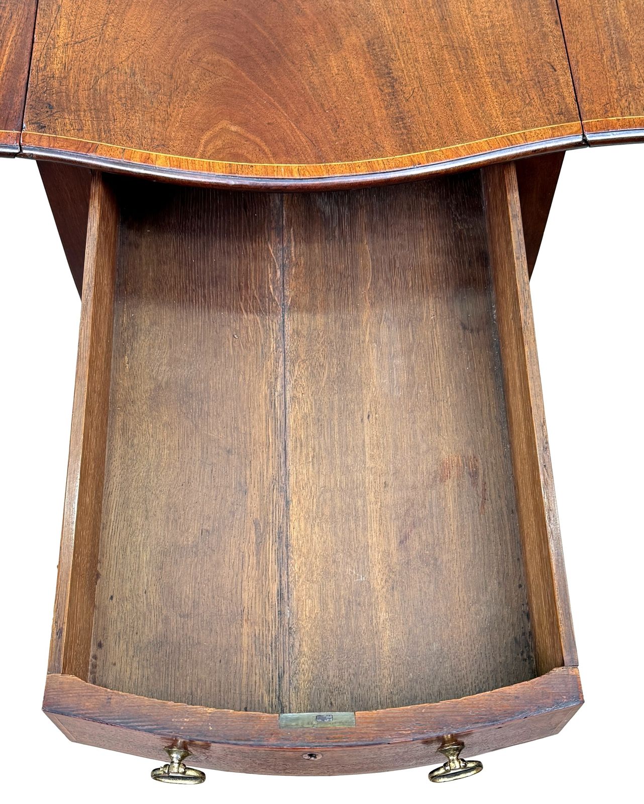Furniture Georgian 18th Century Hepplewhite Baby Pembroke Table (England, Circa 1780) photo