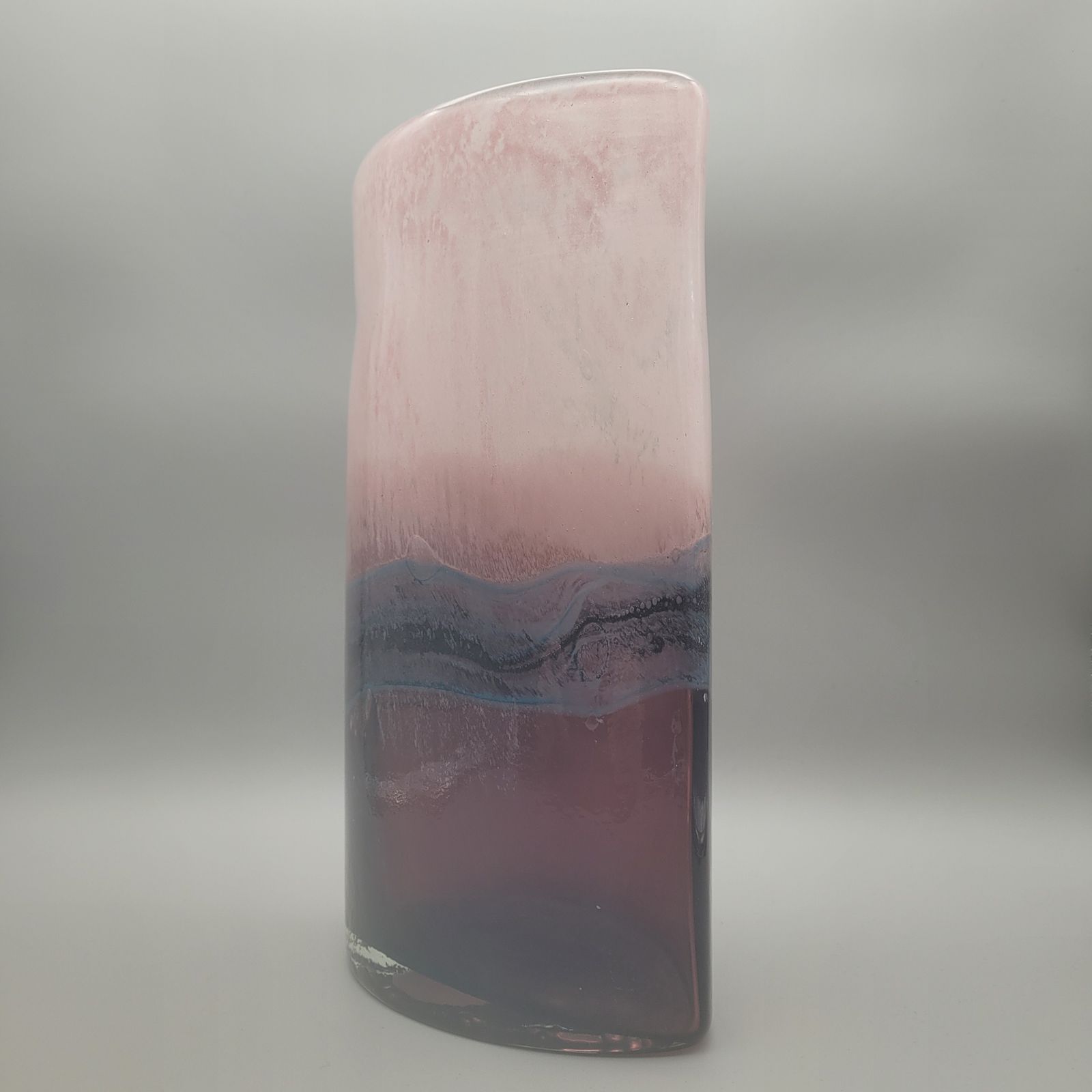 Large Architectural Studio Art Glass Floor Vase, Late 20th Century photo for sale