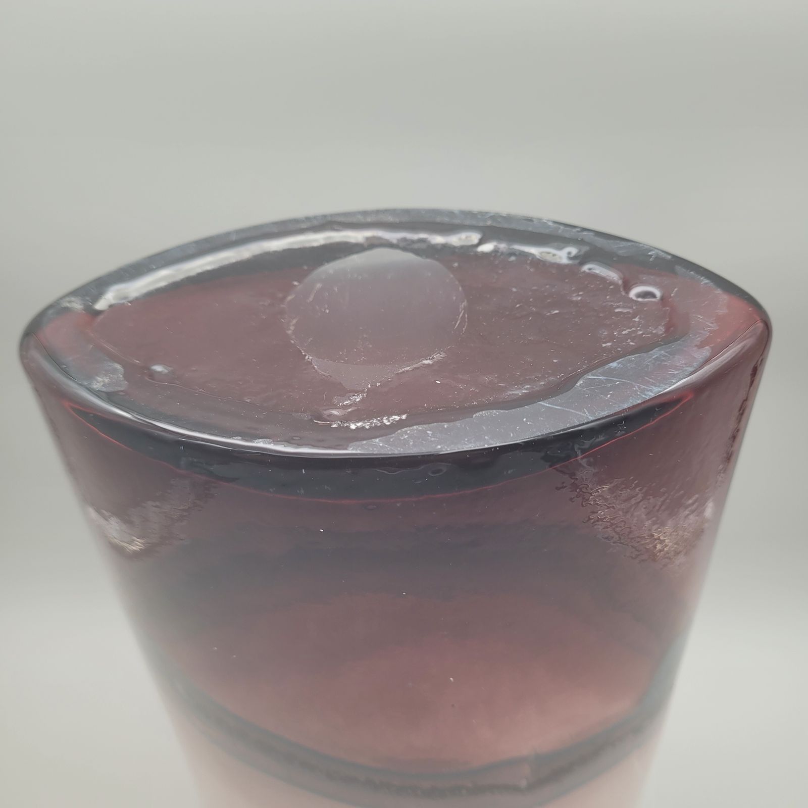 Large Architectural Studio Art Glass Floor Vase, Late 20th Century photo 225.0