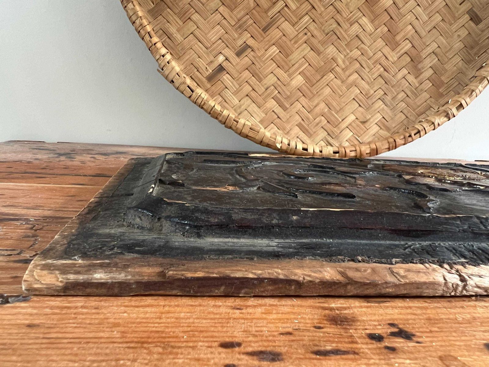 Antique Chinese Wood Carving   Xi’an Bird And Flower Market Fragment   Hand Carved Peony Panel   Architectural Salvage Rustic Decor photo buy