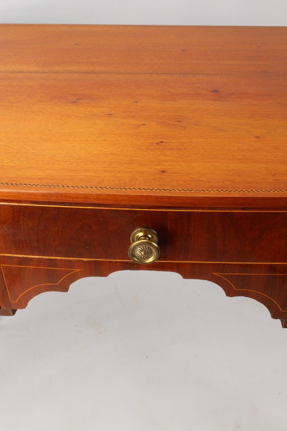 Antique Georgian Inlaid Mahogany Desk photo vinterior