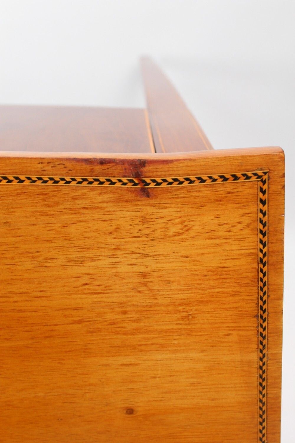 495.0 Antique Georgian Inlaid Mahogany Desk photo