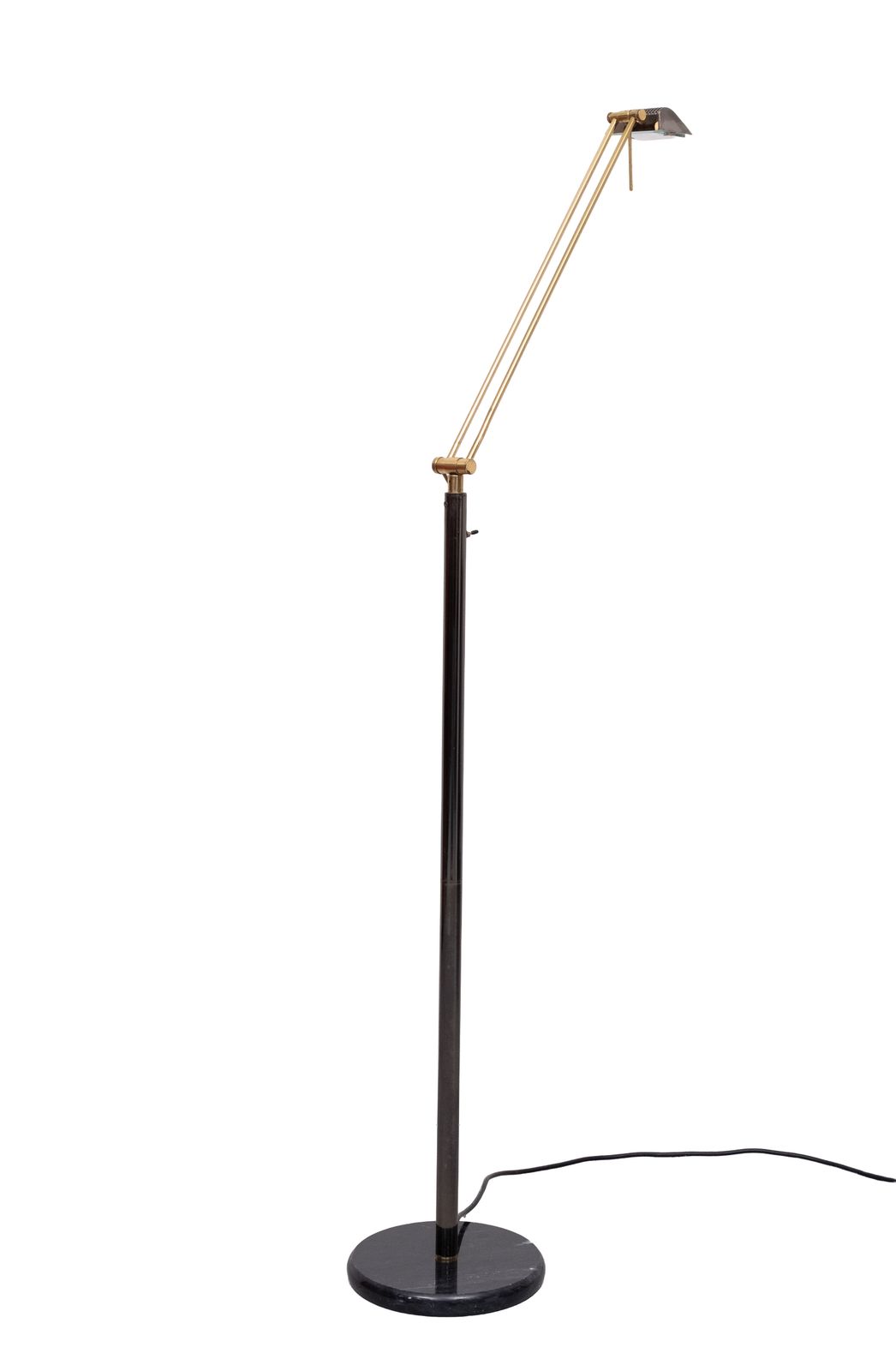 Herda Halogen Floor Lamp Marble Base 1980s photo vinterior