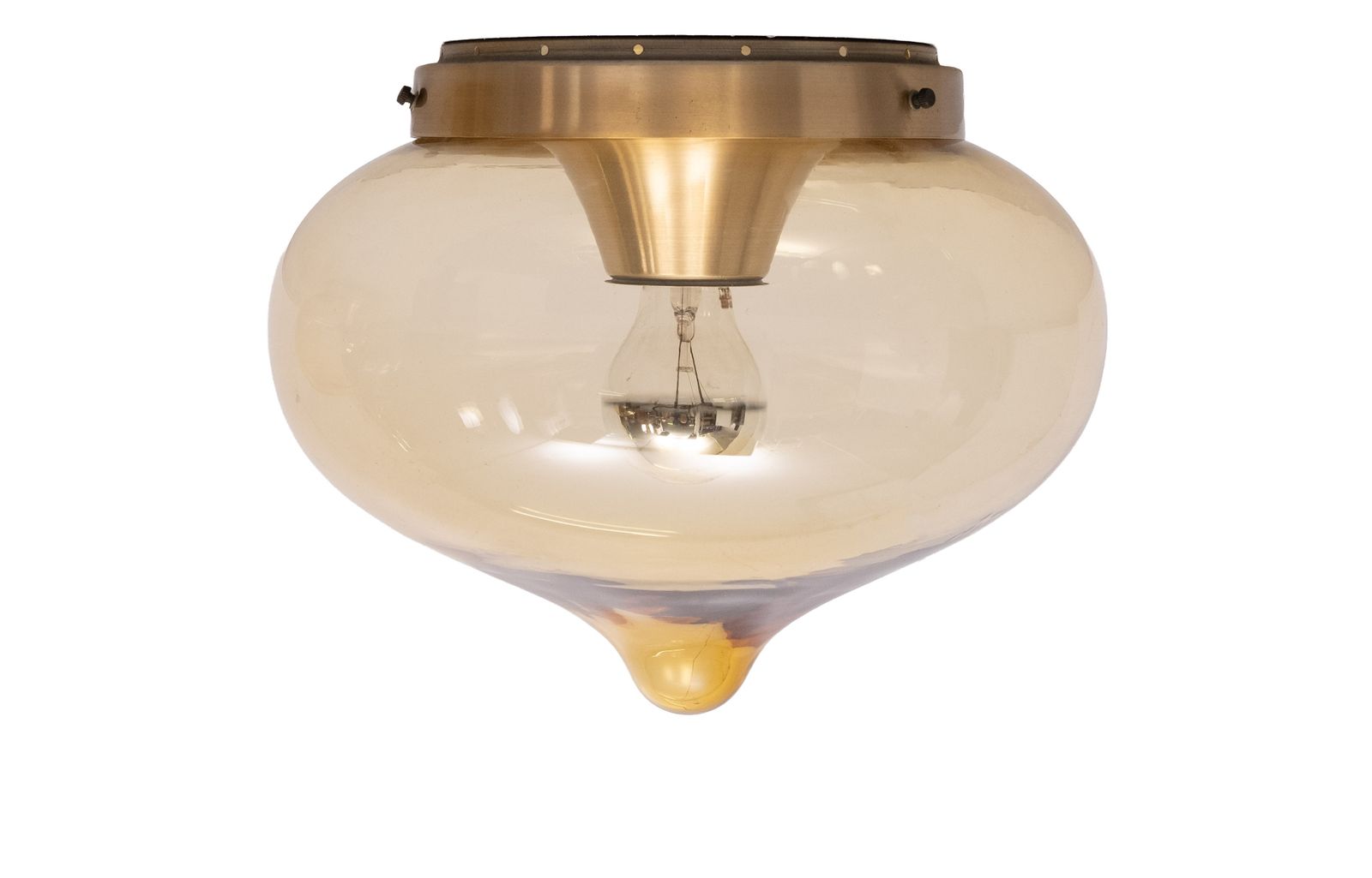 Rookglazen Hanglampen Van Dijkstra Lamps, Ca. Jaren 1970 photo vintage