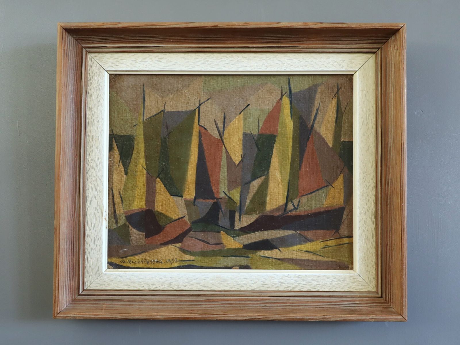 Woodland Rhythm Oil Paint, 1950s