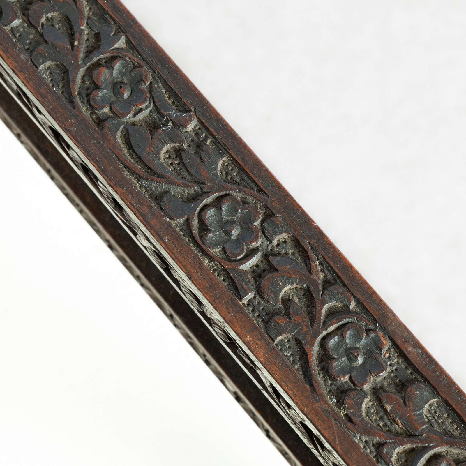 Carved Hardwood Upholstered Window Seat photo 850.0
