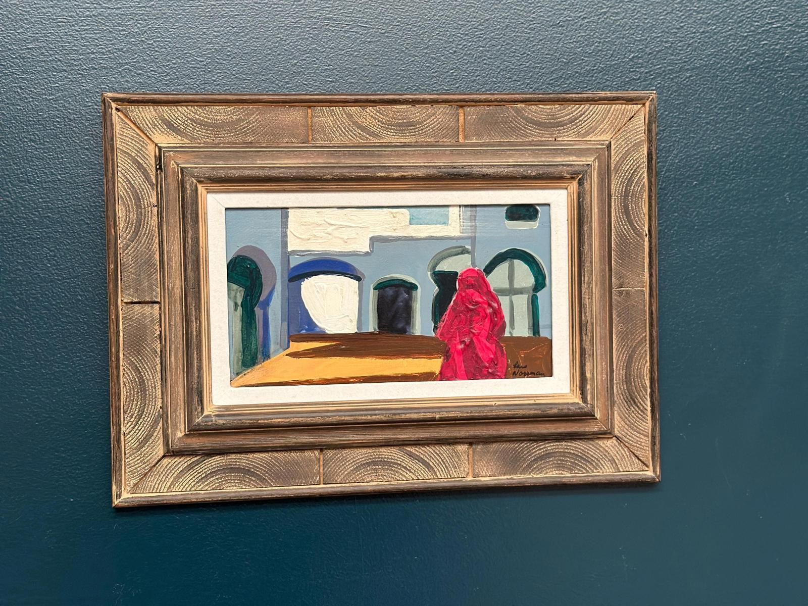 Original Mid Century Swedish Oil On Panel – “Southern Motif” By Lars Norrman  – Vintage & Framed – 44 × 32 Cm (17.3" × 12.6") photo Art