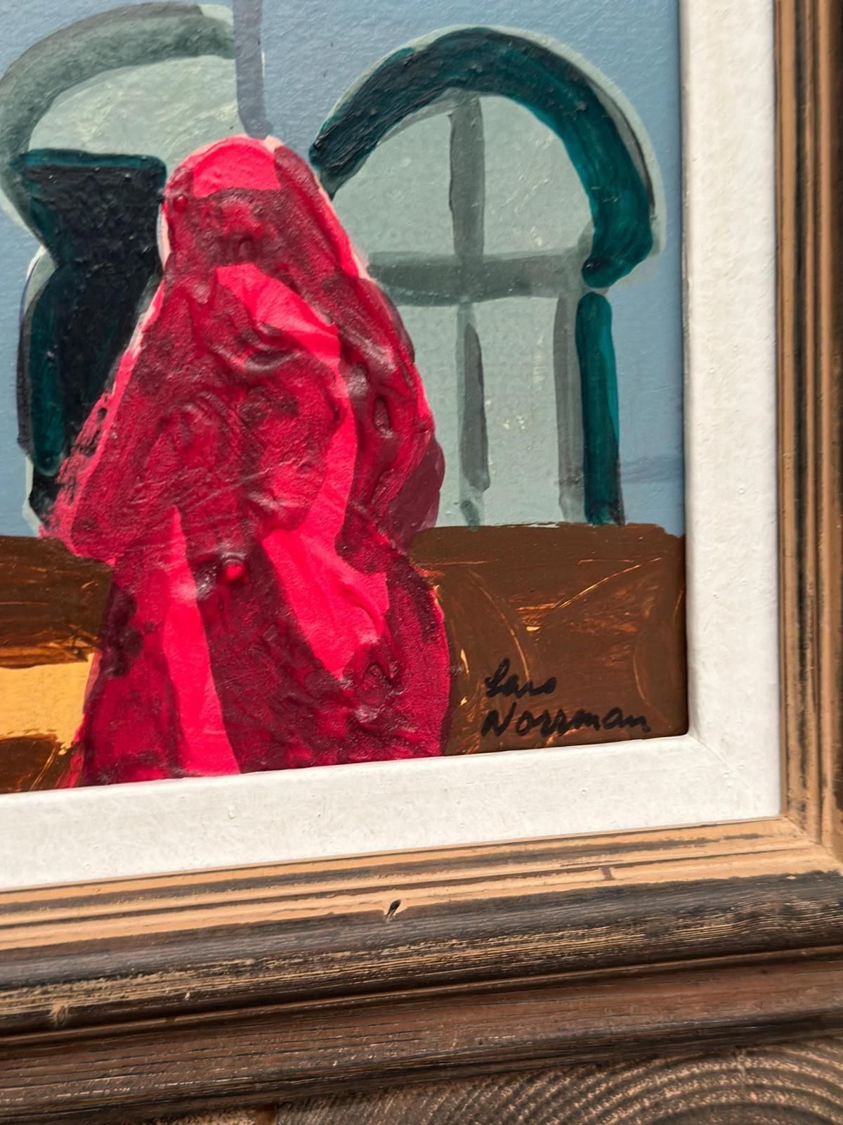 photo buy Original Mid Century Swedish Oil On Panel – “Southern Motif” By Lars Norrman  – Vintage & Framed – 44 × 32 Cm (17.3" × 12.6")