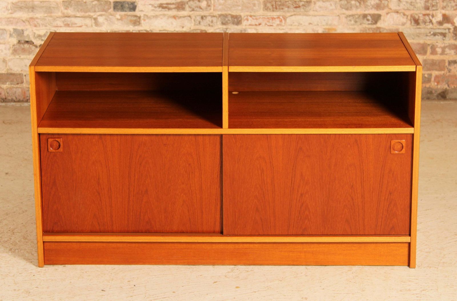 Mid Century Danish Media Stand / Vinyl Record Player Cabinet, Circa 1970s photo furniture