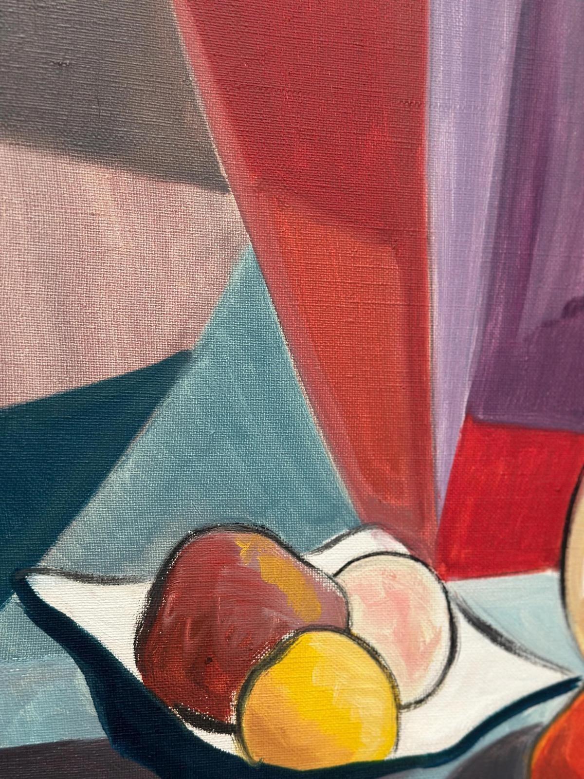photo furniture Original Swedish Oil On Canvas – “Stilleben” By L. Norberg – Vintage & Framed – 61 × 53 Cm (24" × 20.9")
