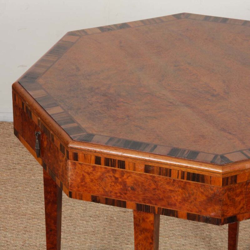 Art Deco Inlaid Games Table Dating From The 1930s photo furniture