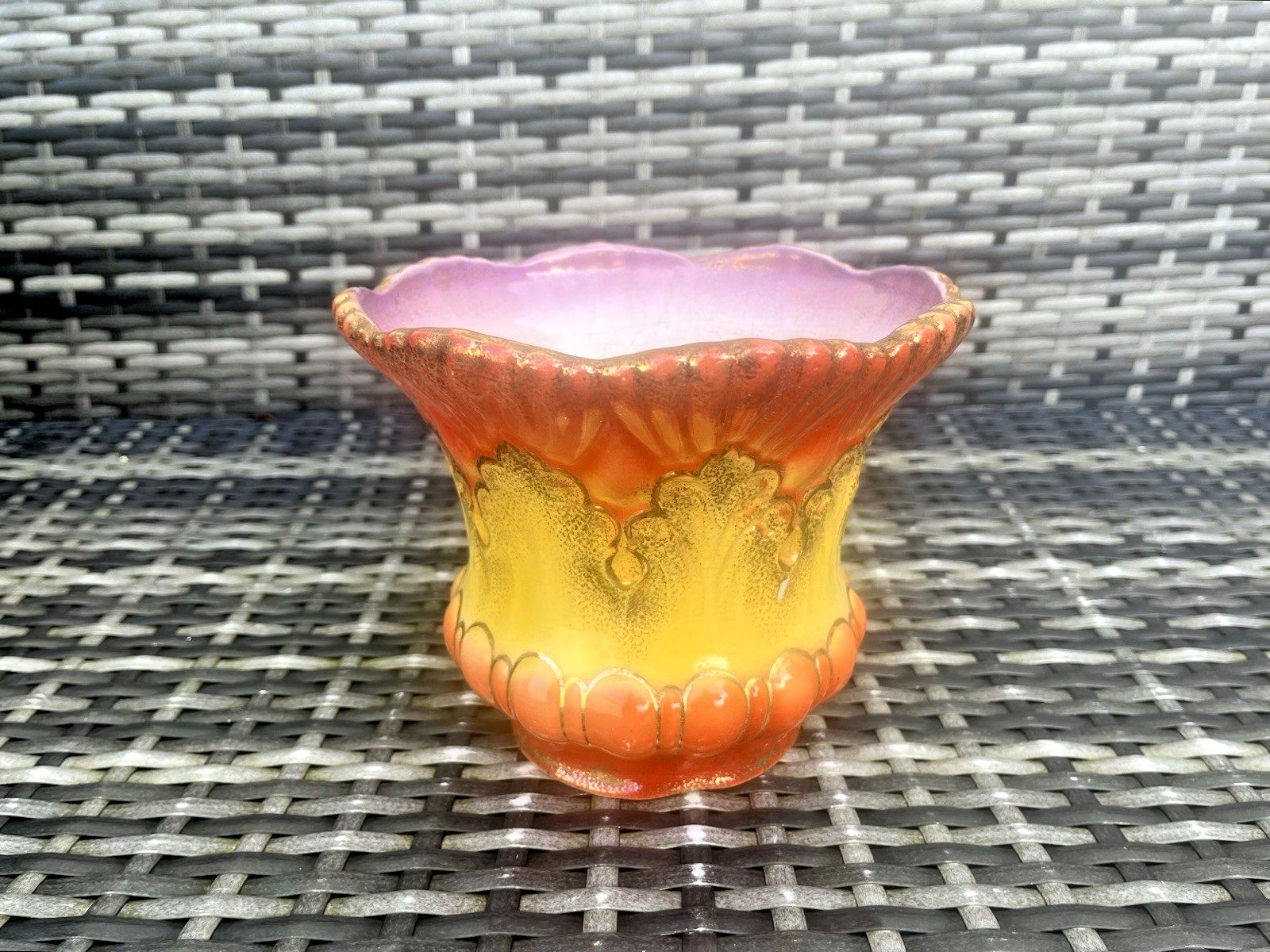 Antique Victorian English Rococo Revival Scalloped Planter Plant Pot Jardiniere photo buy