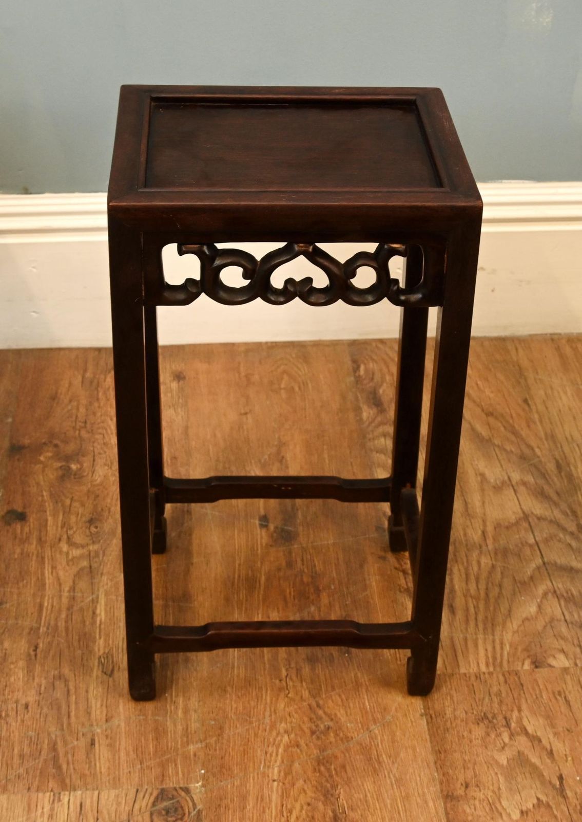 Set Four Chinese Style Graduated Nest Of Tables Carved Friezes Circa 1920 photo furniture